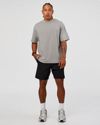 Man wearing Daily 7" Short 2.0 in  Black | Model:Malebo | Size:M