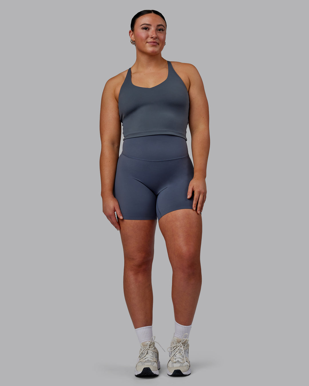 Woman wearing Elixir Ultra High-Rise 6&quot; Short - Turbulence