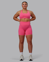 Elixir Ultra High-Rise 6" Short Pockets - Carmine Rose