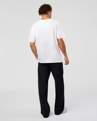 Man wearing Forever EffortlessTech Tee - White | Model:Leandro | Size:M
