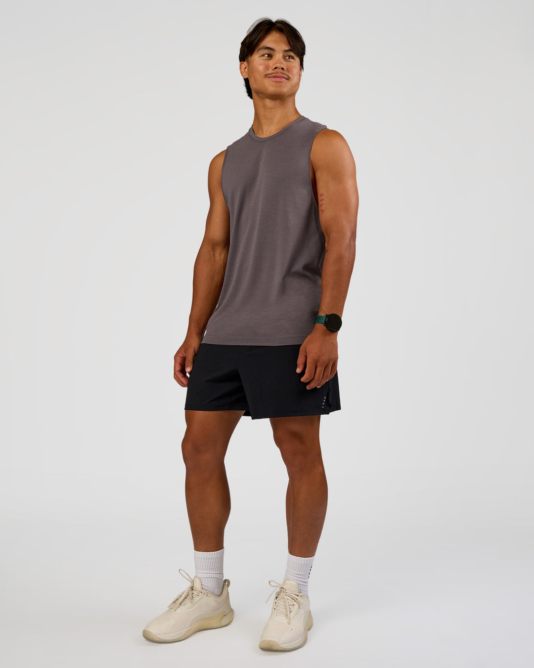 Man wearing Functional Training 5" Short - Black | Model:George | Size:M