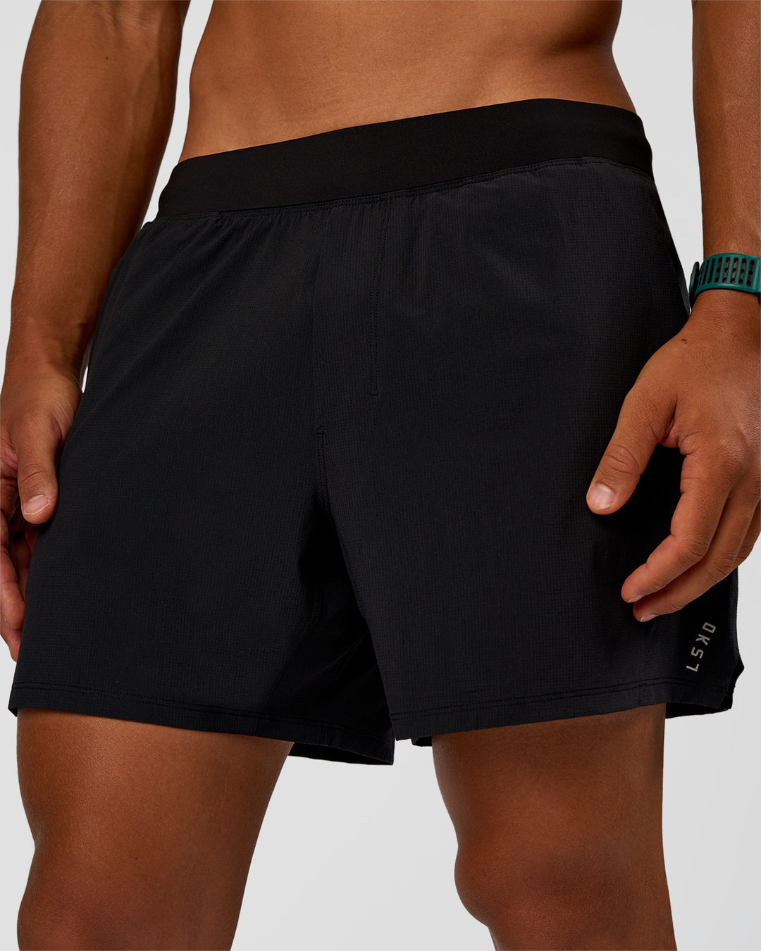 Man wearing Functional Training 5" Short - Black | Model:George | Size:M