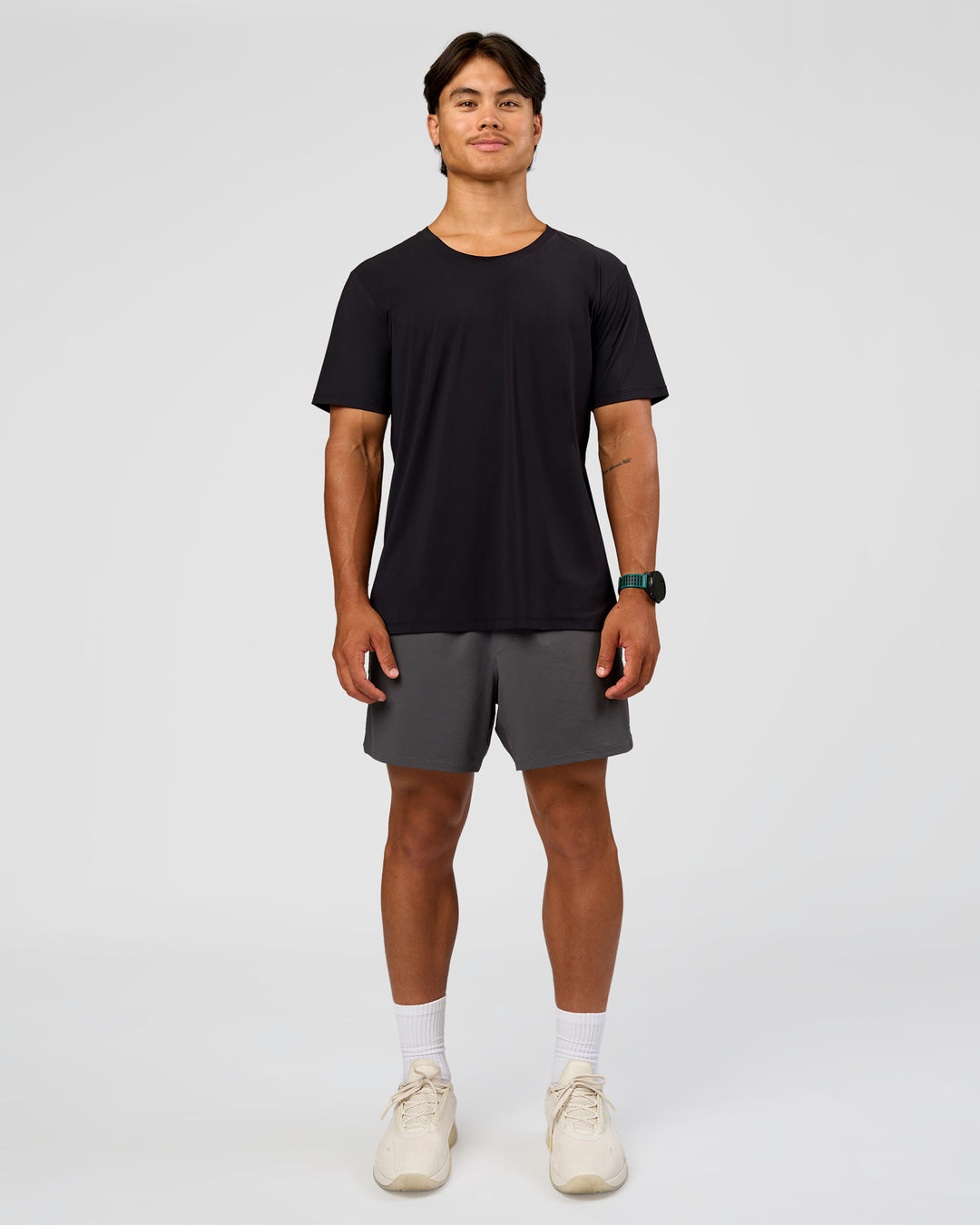 Man wearing Functional Training 5" Short - Dark Storm | Model:George | Size:M