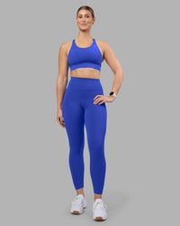 Woman wearing Fusion Ultra High-Rise 7/8 Legging - Power Cobalt | Model:Amy | Size:M