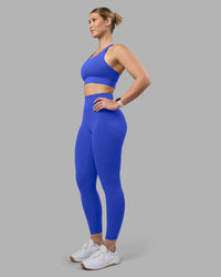 Woman wearing Fusion Ultra High-Rise 7/8 Legging - Power Cobalt | Model:Amy | Size:M