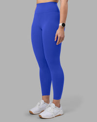 Woman wearing Fusion Ultra High-Rise 7/8 Legging - Power Cobalt | Model:Amy | Size:M