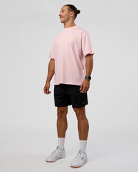 Man wearing Grace Grove FLXCotton Oversize Tee - Marshmallow | Model:Jaiden | Size:M