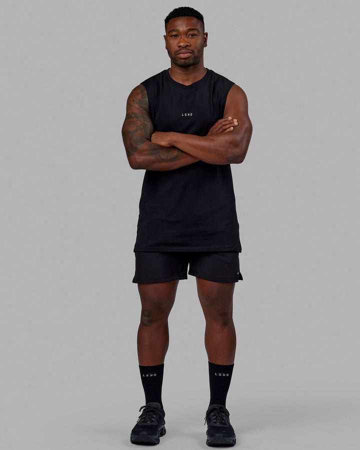 Man wearing Intensity 7" Performance Short - Black