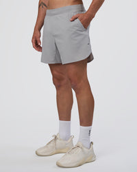 Man wearing Lift 6" Short - Alloy-Baltic Sea | Model:Konnor | Size:M