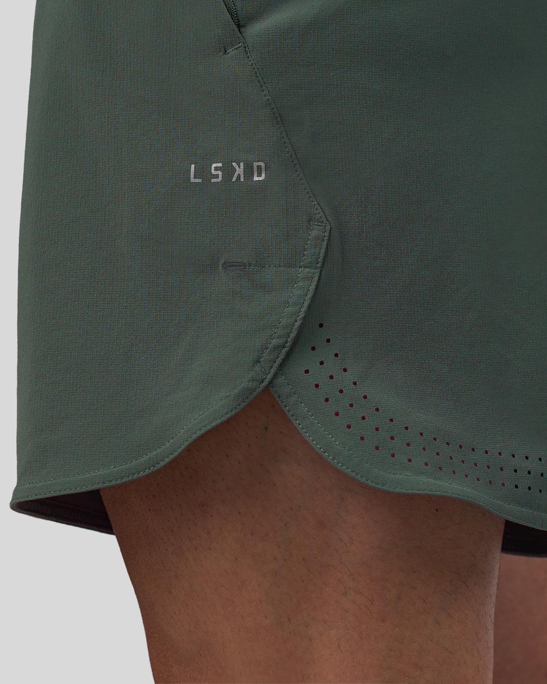 Man wearing Lift 6" Short - Carbon Green | Model:Konnor | Size:M