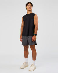 Man wearing Lift 6" Short - Dark Storm | Model:George | Size:M