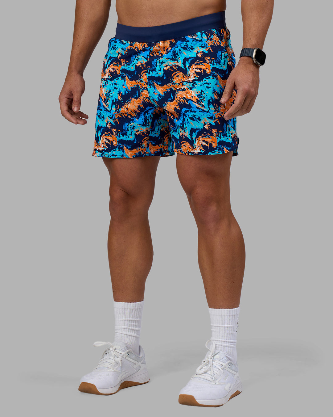 Man wearing Lift 6&quot; Short - React Print | Model:Jaiden | Size:M