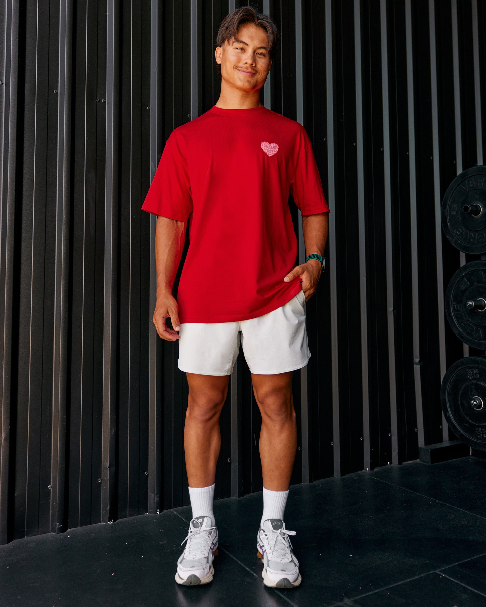 Love the Journey FLXCotton Oversized Tee - Flame-Candy Pink | LSKD