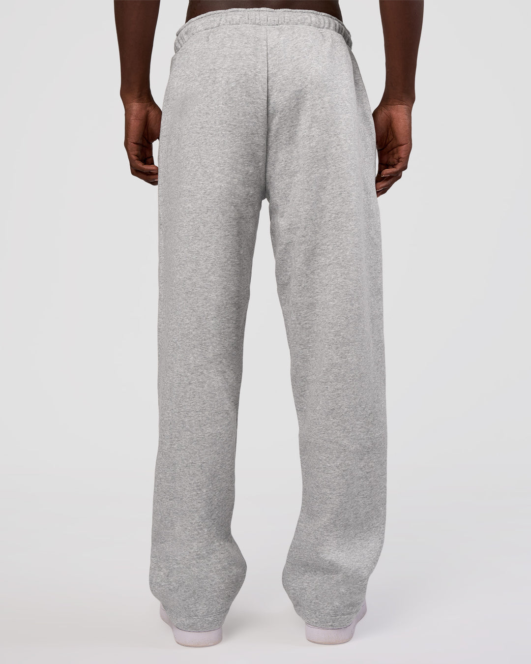 Man wearing MVP Straight Leg Pant - Light Grey Marl | Model:Okello | Size:M
