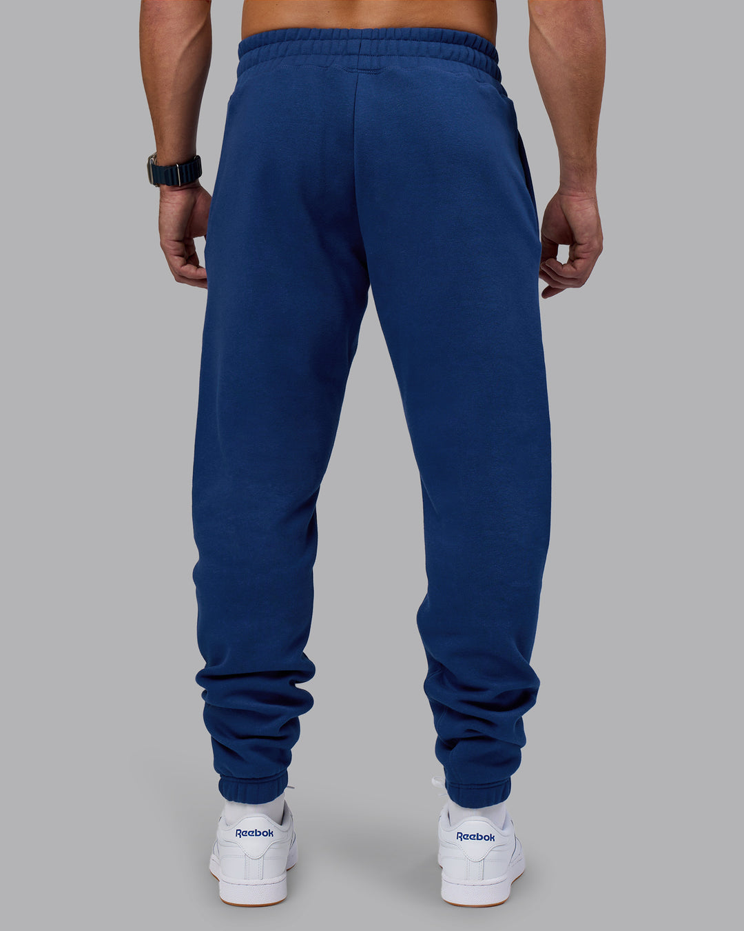 Man wearing MVP Track Pant - Midnight Blue | Model:Jaiden | Size:M