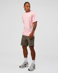 Man wearing Mother's Day FLXCotton Oversize Tee - Marshmallow | Model:Malebo | Size:M