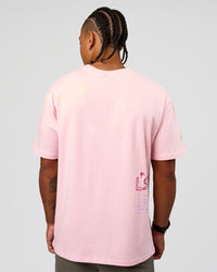 Man wearing Mother's Day FLXCotton Oversize Tee - Marshmallow | Model:Malebo | Size:M
