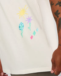 Man wearing Mother's Day FLXCotton Oversize Tee - Off White | Model:Malebo | Size:M