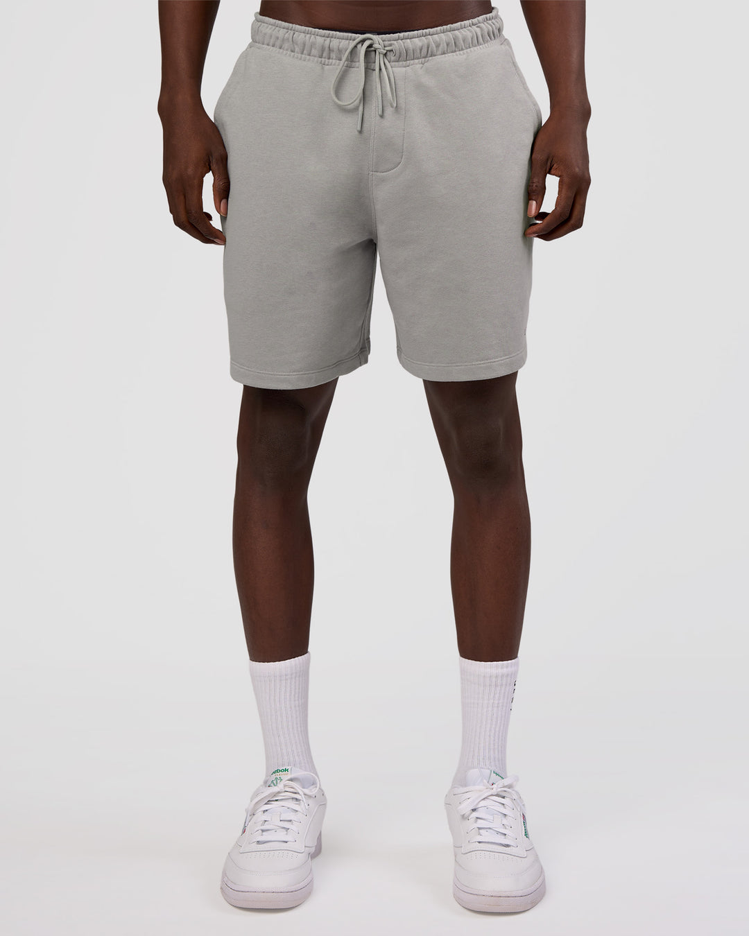 Man wearing Nothing Is Impossible 6" Short - Alloy-Black | Model:Okello | Size:M