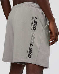 Man wearing Nothing Is Impossible 6" Short - Alloy-Black | Model:Okello | Size:M