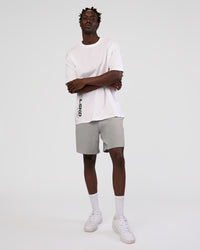Man wearing Nothing Is Impossible 6" Short - Alloy-Black | Model:Okello | Size:M