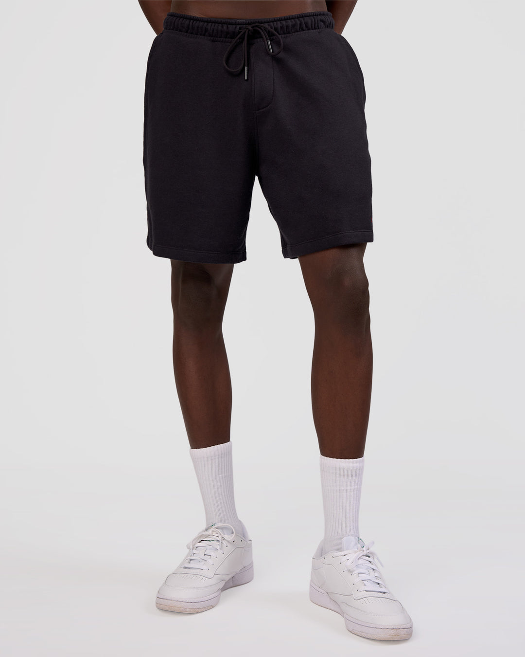 Man wearing Nothing Is Impossible 6" Short - Black-Flame | Model:Okello | Size:M