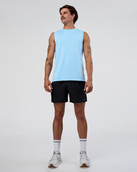 Man wearing Pace 5" Running Short - Black | Model:Konnor | Size:M