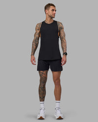 Man wearing Pace Running Tank - Black | Model:Tommy | Size:M