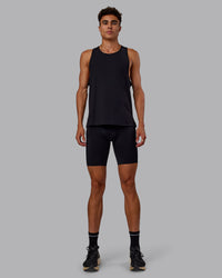 Man wearing Race Day Short Tight 8" in Black | Model:Jaxon | Size:M