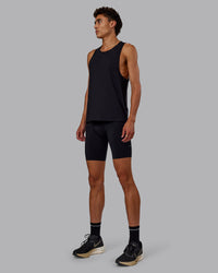Man wearing Race Day Short Tight 8" in Black | Model:Jaxon | Size:M
