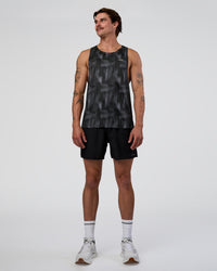 Man wearing Race Day Tank - Lunar Glow-Yellow Fizz | Model:Konnor | Size:M