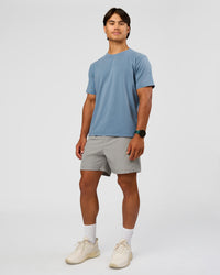 Man wearing Rep 5" Performance Short - Alloy | Model:George | Size:M
