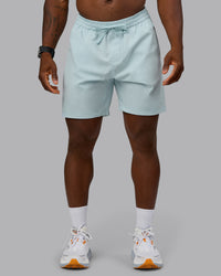 Man wearing Rep 7'' Performance Short in Skyride | Size:M
