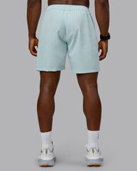 Man wearing Rep 7'' Performance Short in Skyride | Size:M