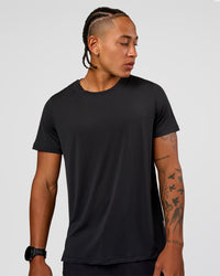 Man wearing Rep Training Tee - Black | Model:Malebo | Size:M | Thumbnail Index: 3