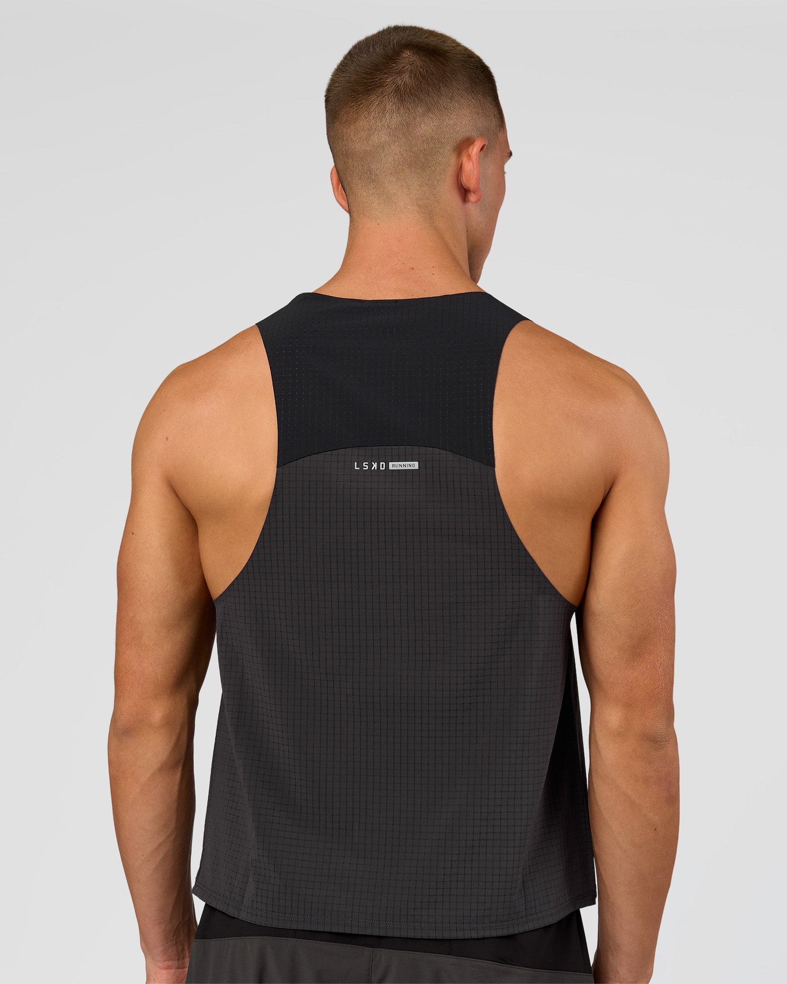 Run Club Elevate Pace Running Tank - Onyx-Black | LSKD