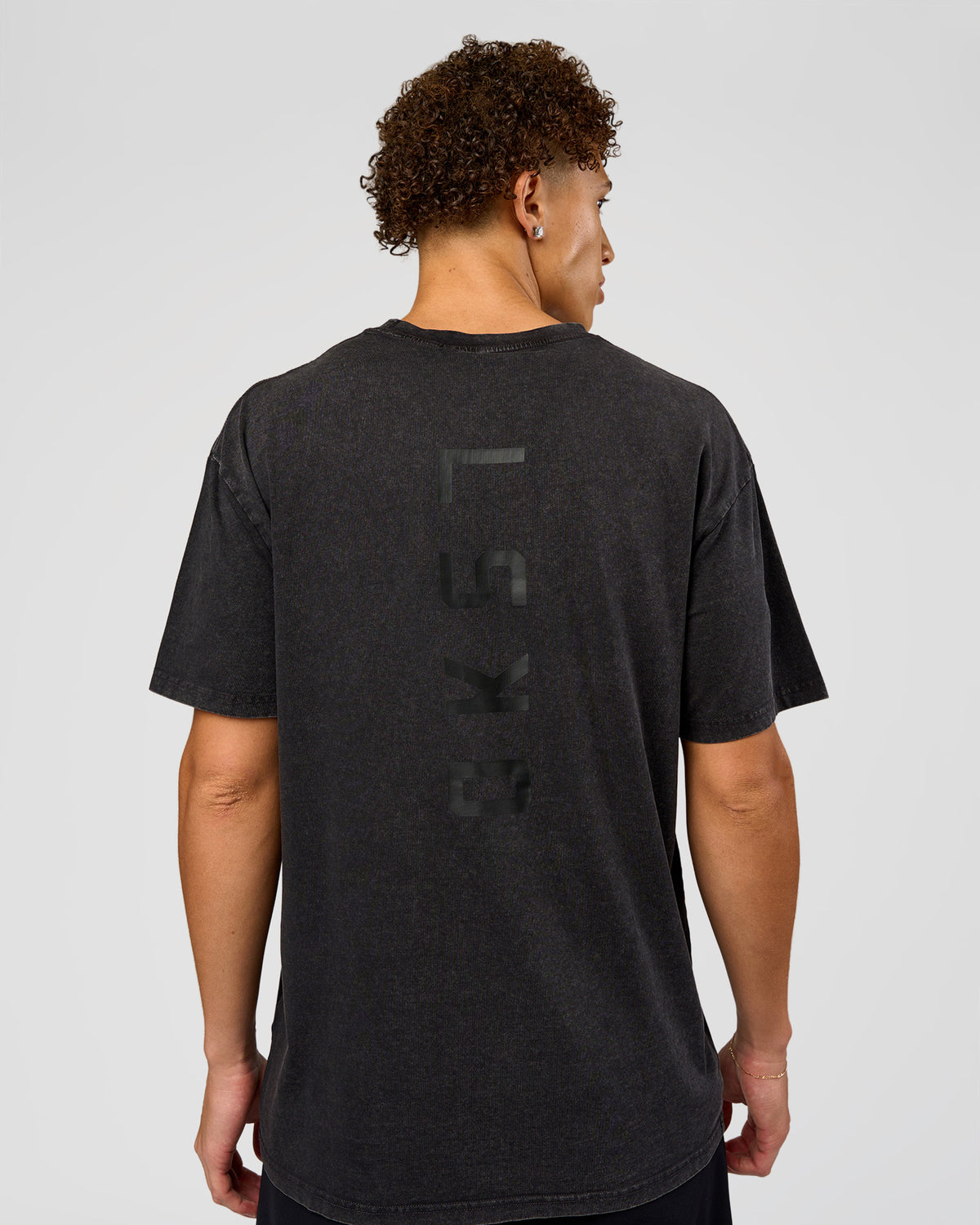 Shadow Mode FLXCotton Oversized Tee - Black Washed | LSKD