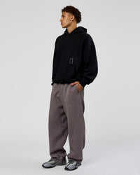 Man wearing Shadow Mode Oversized Hoodie - Black | Model:Leandro | Size:M