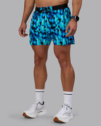 Man wearing UltraAir 5" Lined Performance Short - Luminous | Model:Jaiden | Size:M