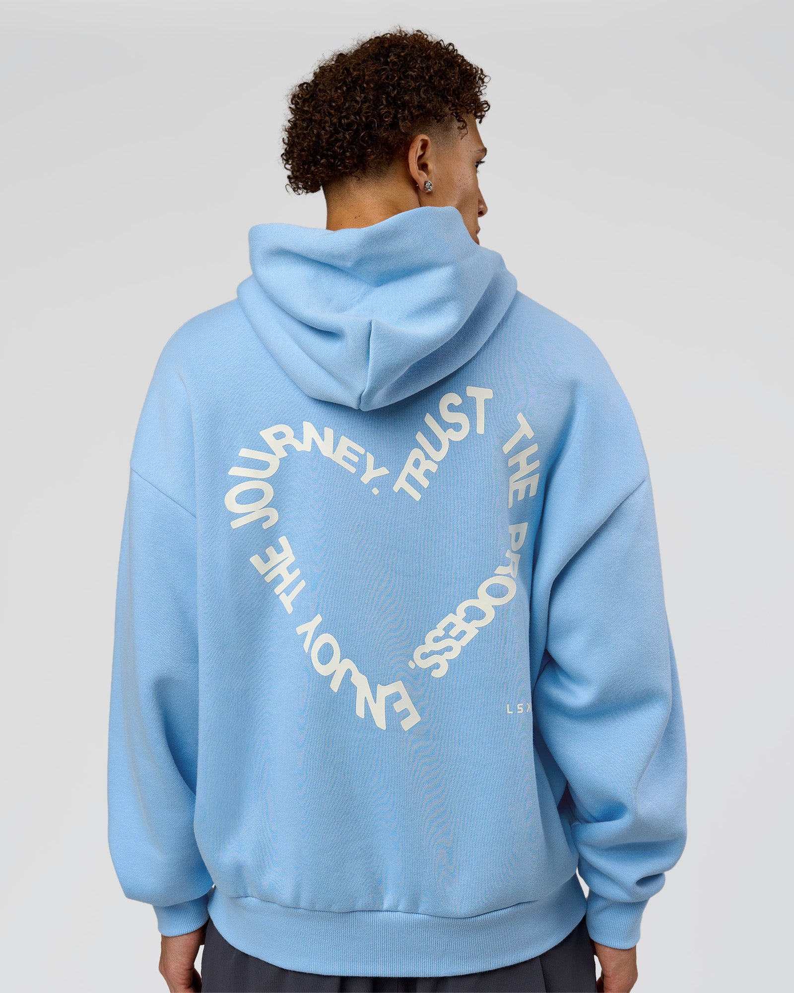 Unisex Love The Process Oversize Hoodie - Open Air-Off White | LSKD