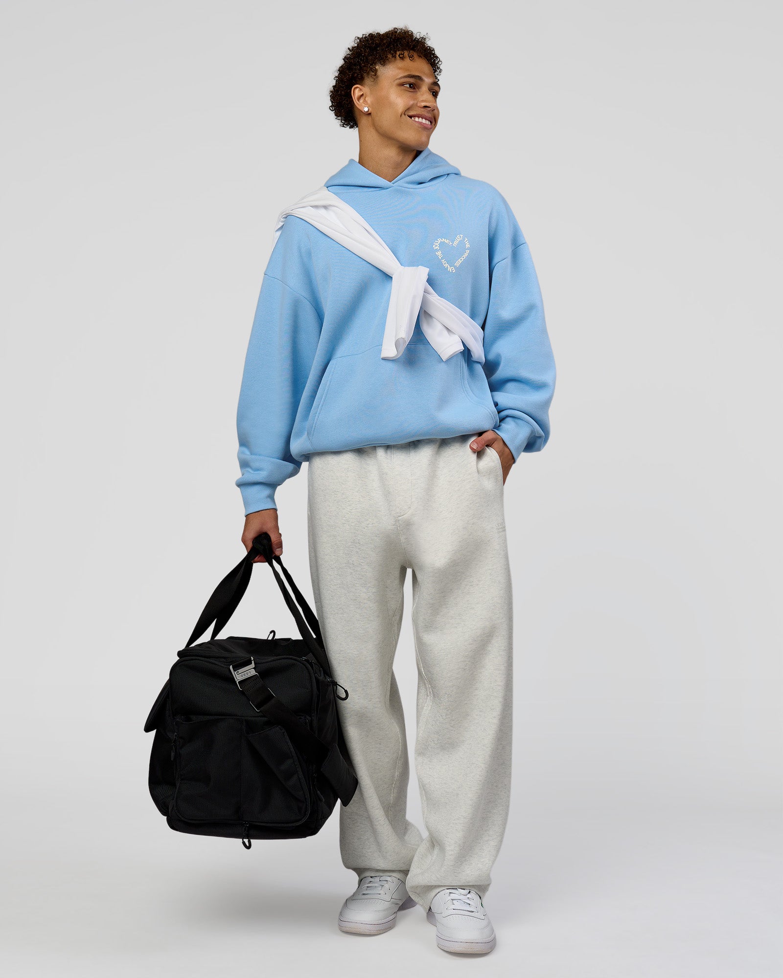 Unisex Love The Process Oversize Hoodie - Open Air-Off White | LSKD