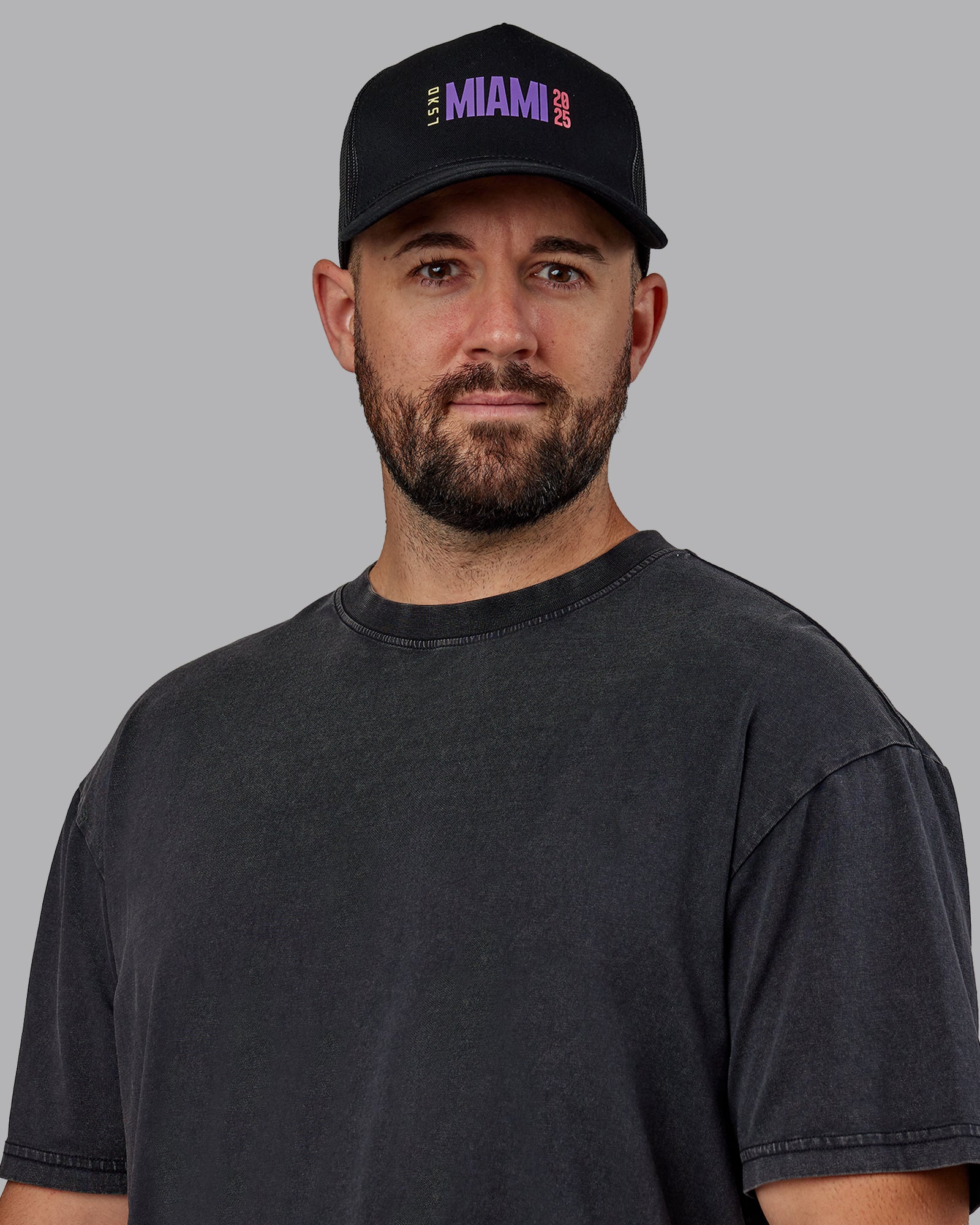 【ITZAVIBE】25ss MIX LOGO TRUCKER CAP SHOP - ACC - ITZAVIBE