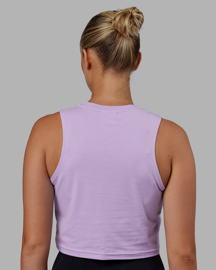 Woman wearing 1% Better FLXCotton Tank - Purple-Red