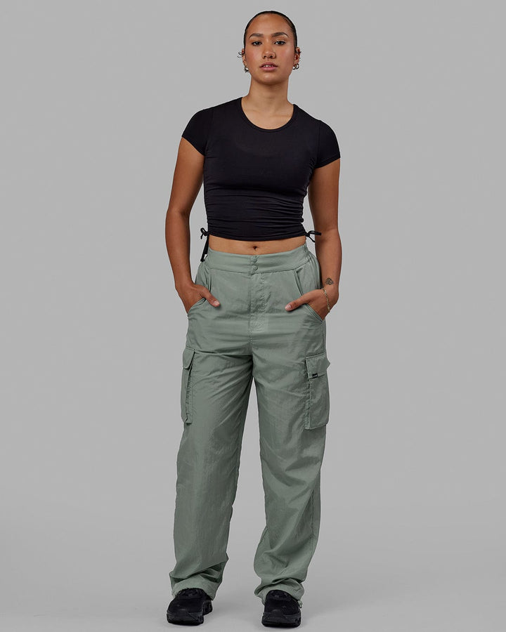 Woman wearing Unisex All Day Performance Cargo Pant - Iceberg Green