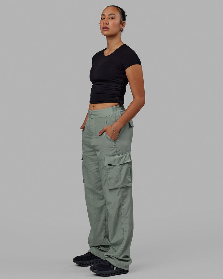 Woman wearing Unisex All Day Performance Cargo Pant - Iceberg Green