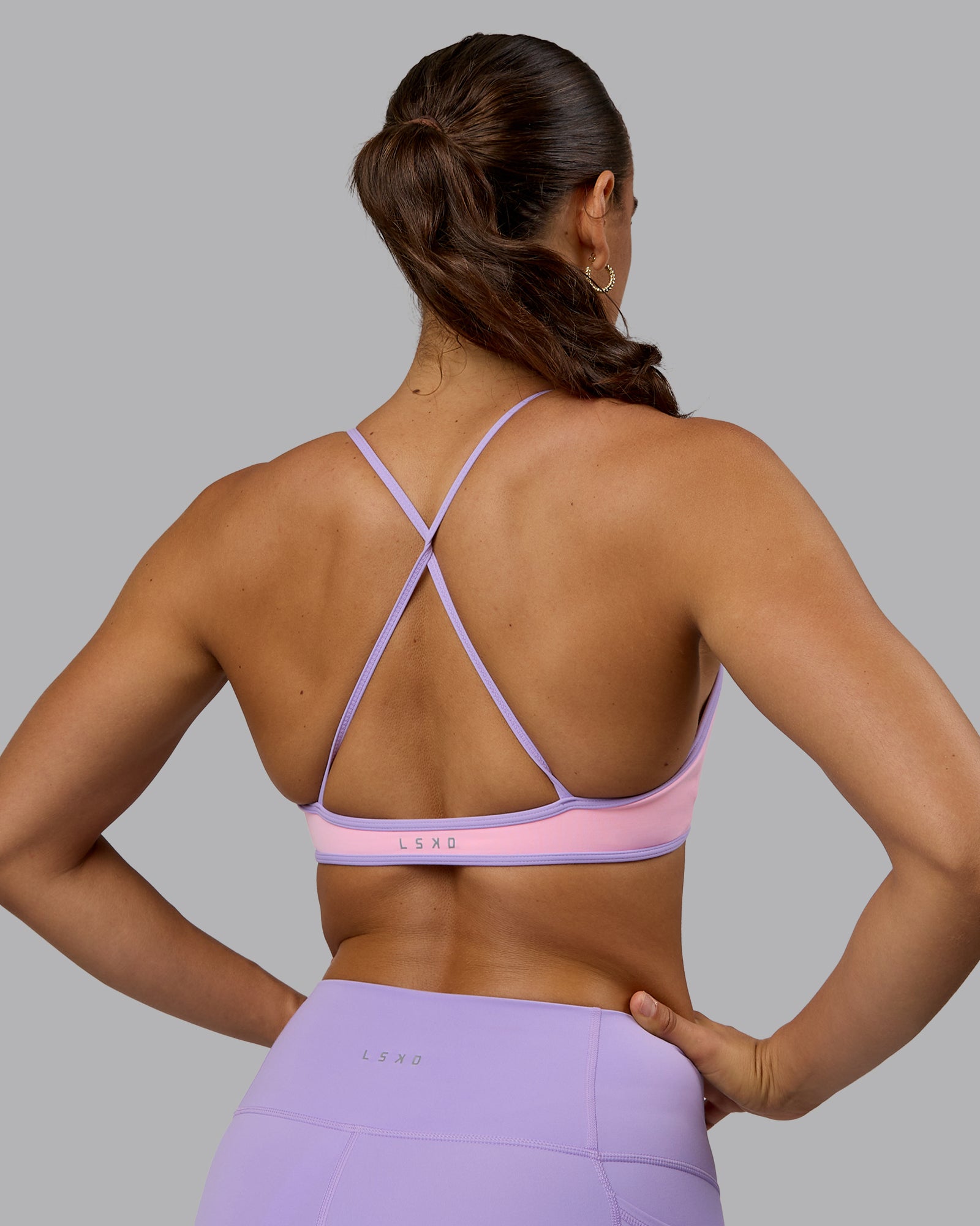 Pale pink sports bra shop