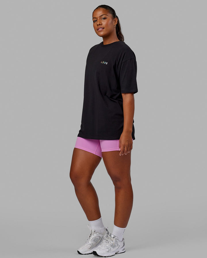 Woman wearing Unisex Amplify FLXCotton Tee Oversize - Black
