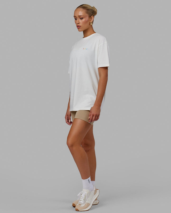 Woman wearing Unisex Amplify FLXCotton Tee Oversize - Off White
