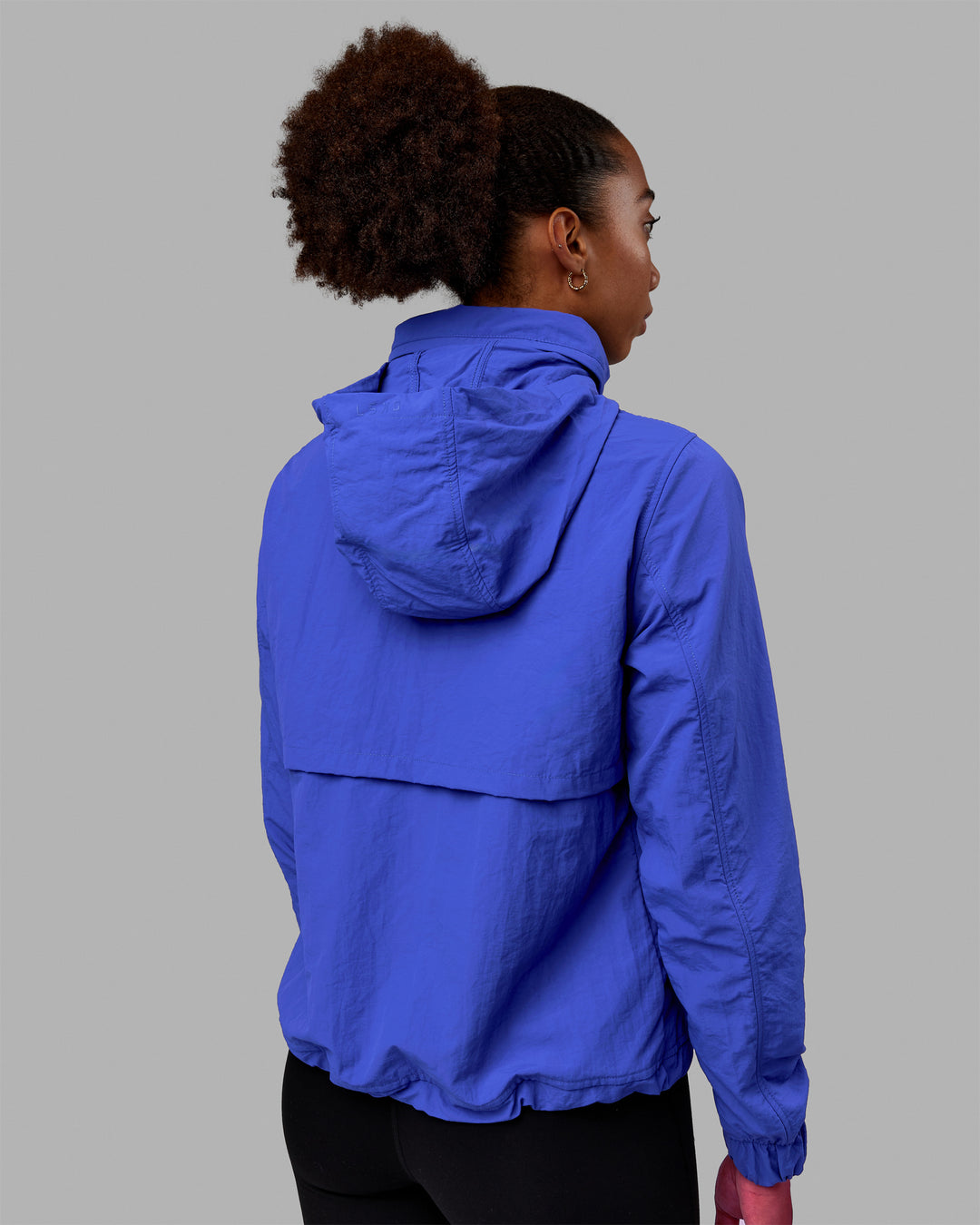 Women Wearing Barely There Jacket - Power Cobalt