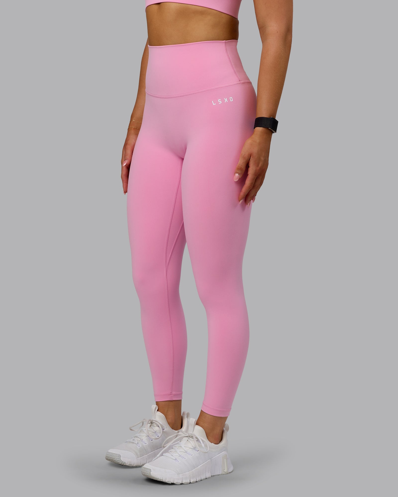 Woman wearing Base 2.0 Ultra High-Rise 7/8 Legging - Bubblegum